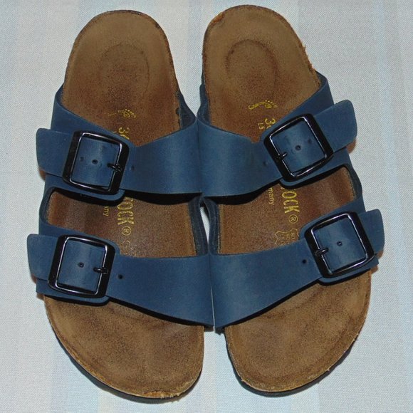 Birkenstock Blue Leather Sandals size 5/5.5 & 36EU